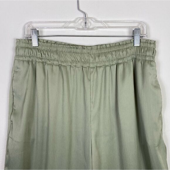 Joie Sage Green High Rise Wide Leg Cropped Culottes Pants - Picture 3 of 5
